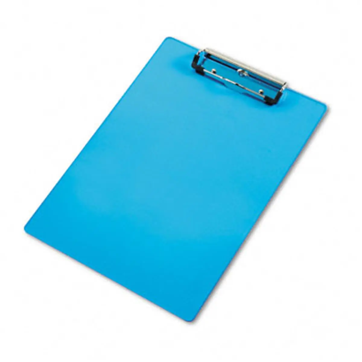 Saunders 21567 Acrylic Clipboard 1/2'' Capacity Holds 8-1/2w x 12h Transparent Blue