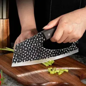 Ergonomic Comfortable Handle Plastic Knife, Ultra-Sharp Kitchen Cutting Knife, Fatigue-Free Chopping, Carpal Tunnel Syndrome Friendly, Cooking Knives