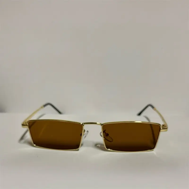 DRANELO The One Aviator Rectangle Polarized Metal Sunglasses for Men and Women