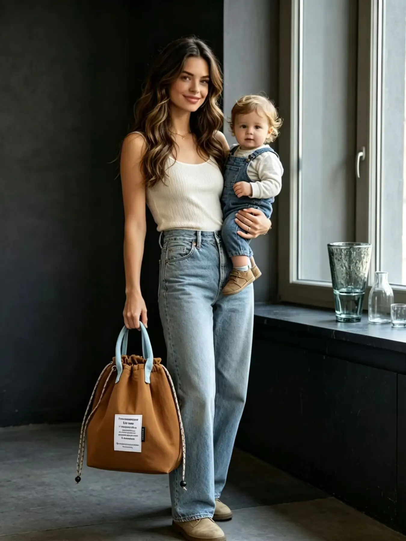Two-In-One Drawstring Insulated Lunch Bag, Waterproof Lightweight Women's Commuter Multi-Functional Storage Backpack, Casual Plain Style