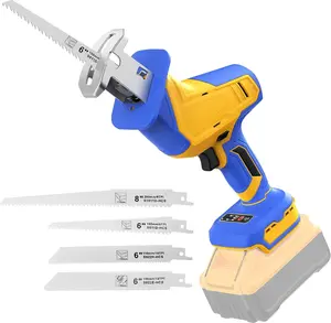 Reciprocating Saw Compatible with 20V Battery(Battery not include) Sawzall for Wood//PVC Cutting with Brushless Motor, 4 Blades