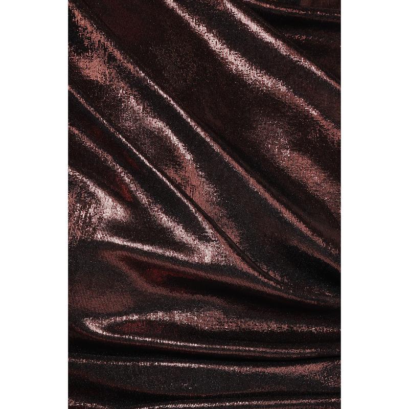 Velman Metallic Maxi Skirt - Bronze