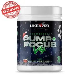 Like A Pro Pump + Focus V4 - Supplement Dietary - 30 Servings, Enhanced Muscle Pumps & Blood Flow, Boosted Cognitive Performance, Optimized Nutrient Absorption