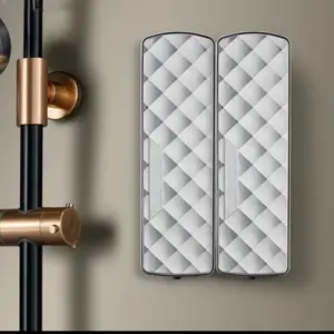 Durable Plastic Soap Dispenser, Wall Mounted Design, Bathroom Accessory, Ideal for Shower, Bathroom & Kitchen Use, Holds Shampoo, Conditioner, Body Wash