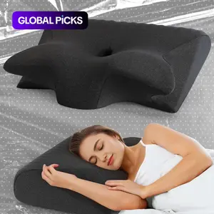 memory foam pillow, sleep pillow, neck pillow, Supportive Memory Foam, deal for side sleepers. Perfect for summer, it makes a great gift for birthdays, Christmas and Halloween. This sleek bed pillow offers ultimate comfort—soft #GLOBAL PICKS