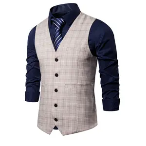 Mens Formal Suit Vest Business Dress Vest for Suit or Tuxedo