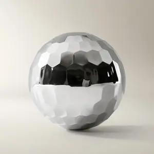 Z Gallerie Disco Chrome Sphere, Minimalist Home Decor Ornament, Shelf Ornaments for Home Supplies Decoration Art Room