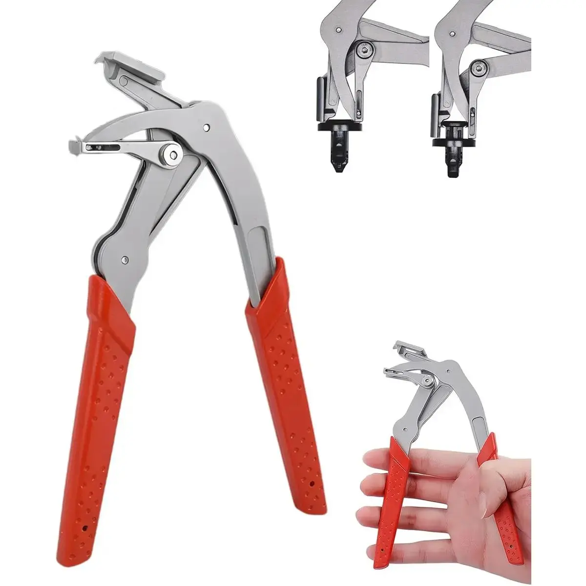 1pcs Automotive Fastener Clip Removal Pliers, Heavy-Duty Metal Quick-Release Design, Non-Destructive Remover for Car Clips & Fasteners, Professional Auto Repair Tool for Auto Mechanics, Daily Automotive Tasks, DIY Enthusiasts & Emergency Hardware Needs