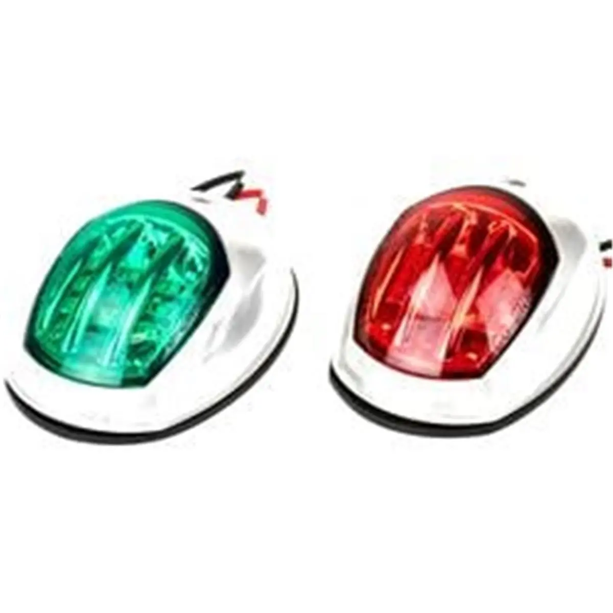 Sea-Dog 400071-1 White ABS LED Navigation Lights, 1 Pair Set of USCG Approved Port & Starboard Side Mount Lights, 0.4 lbs, 2 NM Visibility