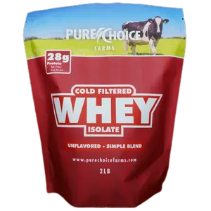 Whey Protein Isolate, Unflavored, 28g Protein, 1 Ingredient, Cold Filtered, High Protein Content No Fillers Soy Or Artificial Ingredients Healthcare Fitness | Pure Choice Farms
