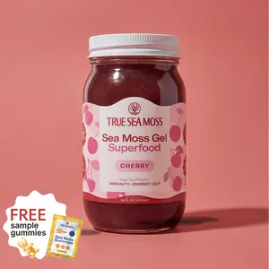 True Sea Moss Cherry Irish Sea Moss Gel – Rich in Essential Minerals & Vitamins – supports overall vitality