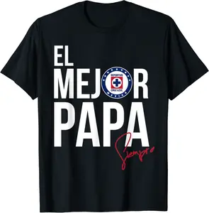 Deportivo Cruz Azul - El Mejor Papa T-Shirt - Tomasleza Shop 40B0B48GL2KP