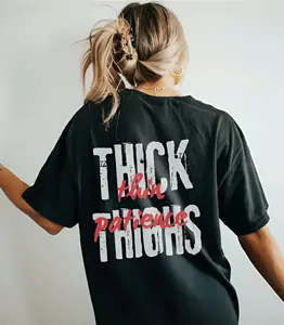 Comfort Colors Thick Thighs Thin Patience T-Shirt, Funny Gym Workout Tee for Women, Weightlifting Fitness Shirt, Graphic Pump Cover, Soft Cotton, Casual Gym Gift, for men and women