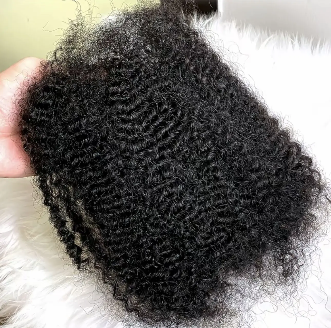 12inches of 30g Afro Kinky Bulk Human Hair Bulk for Braiding Double Drawn Mini Twist Microlocs Hot Braids Hair Bulk Extension Black Blonde