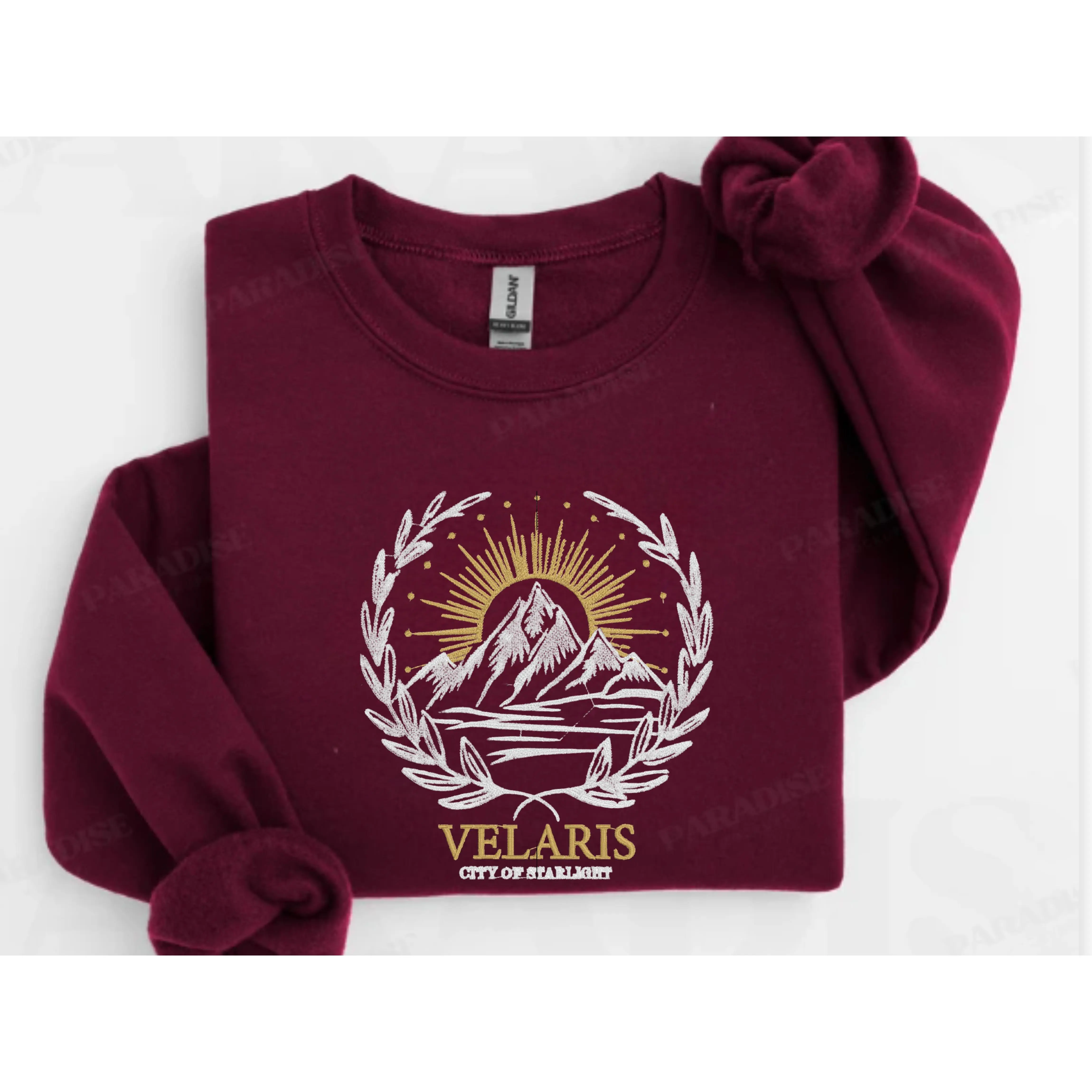 Velaris Embroidery Sweatshirt, Fantasy Reader, Bookish Sweater, Book Merch, Rhysand