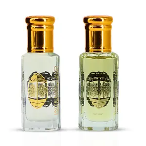 Vanilla Rose & Vanilla Musk Perfume Oils 12ML (0.40 OZ) With Black Gift Box By Intense Oud | A Rich Vanilla Duo With Sweet Floral & Creamy Warmth. (Bundle)