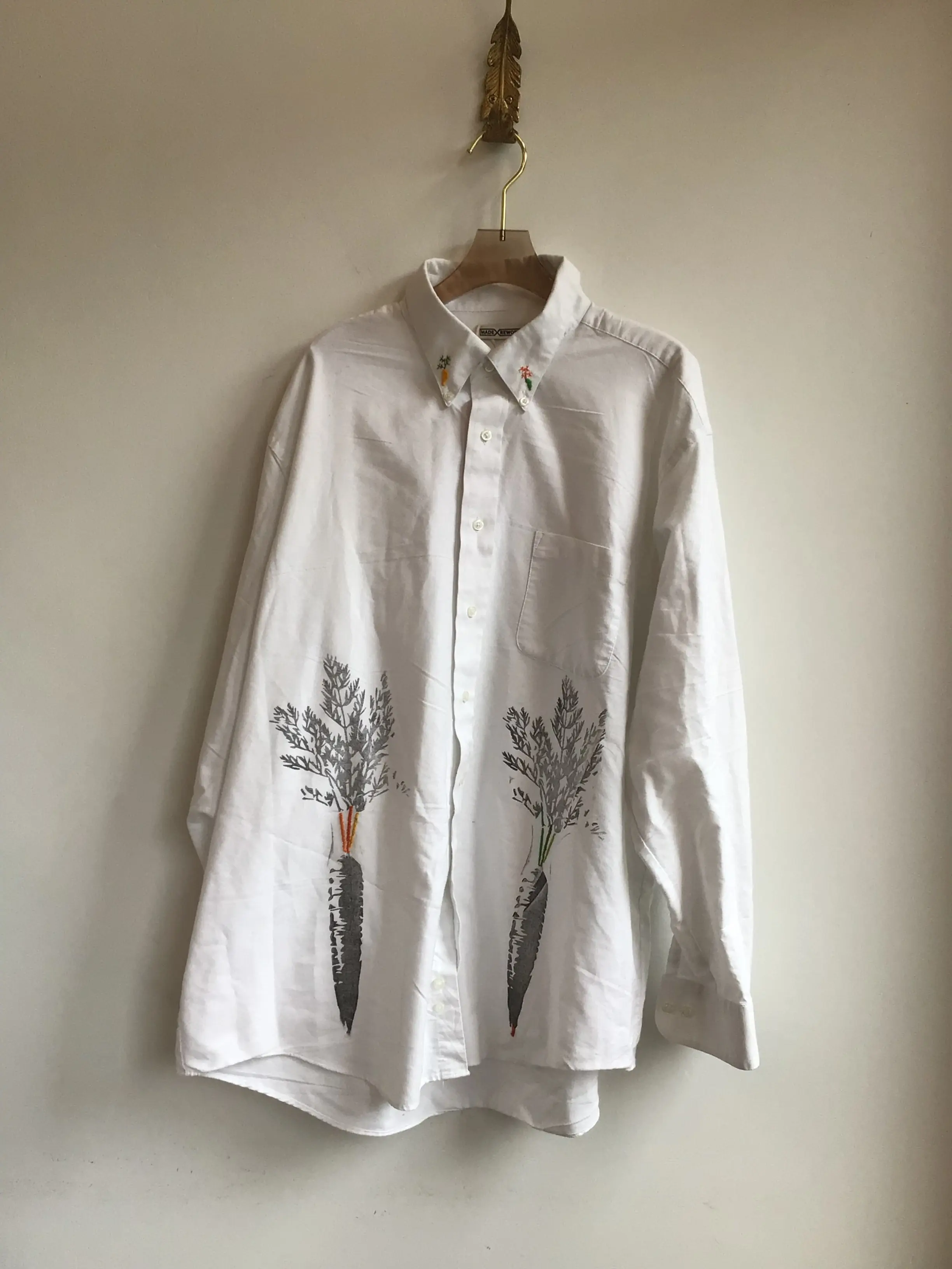 Inverse Carrots Embroidered Carrot Shirt (Reworked)