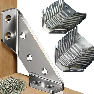 Heavy-Duty Furniture Corner Brackets 20PCS Sturdy for Long-Term Reinforcement Quick Install Complete with Wood Drywall Screws