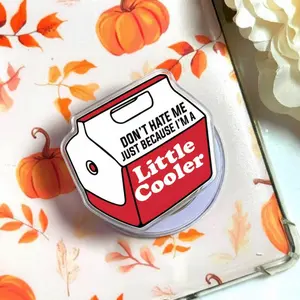 A Little Cooler Princess Donut Phone Grip, Aesthetic Y2K Pink Magsafe Holder, Trendy Dungeon Crawler Carl Griptok, Funny Cat Diva Accessory, Unique Gift for Kindle Readers