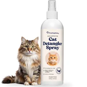Freshly Bailey - Pet Detangling Spray for Cats - Leave in Conditioner - Remove Tangles and Mats - 16 FL OZ