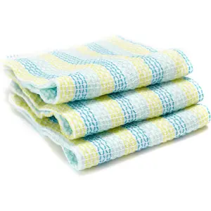Tidy 100% Organic Cotton Dish Cloths, Set of 3, Spring Green