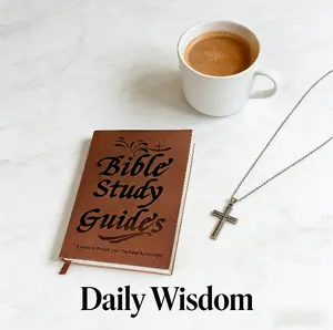 66-Page Bible Study Journal Notebook with PU Leather Cover | Daily Devotional & Scripture Summary Notebook for Spiritual Growth