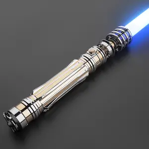 Elegant Princess-Style Neopixel Lightsaber Smooth Swing, Metal Hilt, Rechargeable Cyberpunk LED Light Sword Toy Realistic Handle cosplay Motion-Control RGB saber with Sounds, Christmas Gift, Kids Toy
