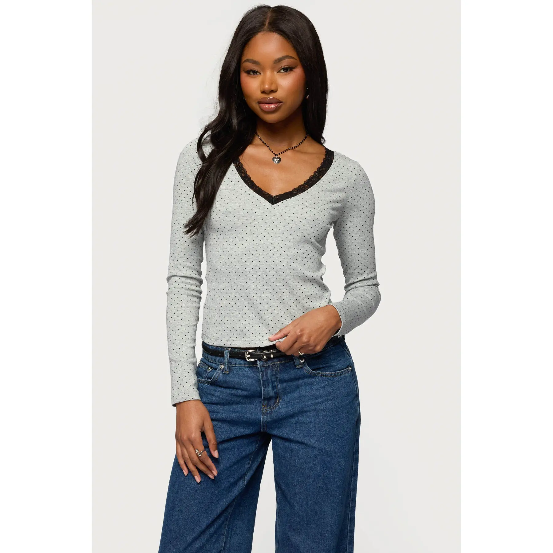 Morah Lacey Polka Dot Top Morah Lacey Polka Dot Top