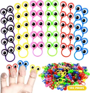 120 PCS Party favors in the nature of small toys Eye Finger Puppets Toys Set Mini Eye Finger Puppets and Classroom Rewards for Kids