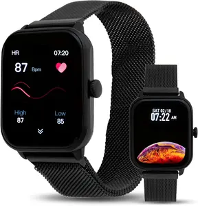 Smartwatch with Bluetooth Calling, 1.85" AMOLED Display, Fitness & Sleep Tracking, Waterproof Smart Watch for Men & Women, Compatible with iPhone & Android wrist watch automatic waterproof