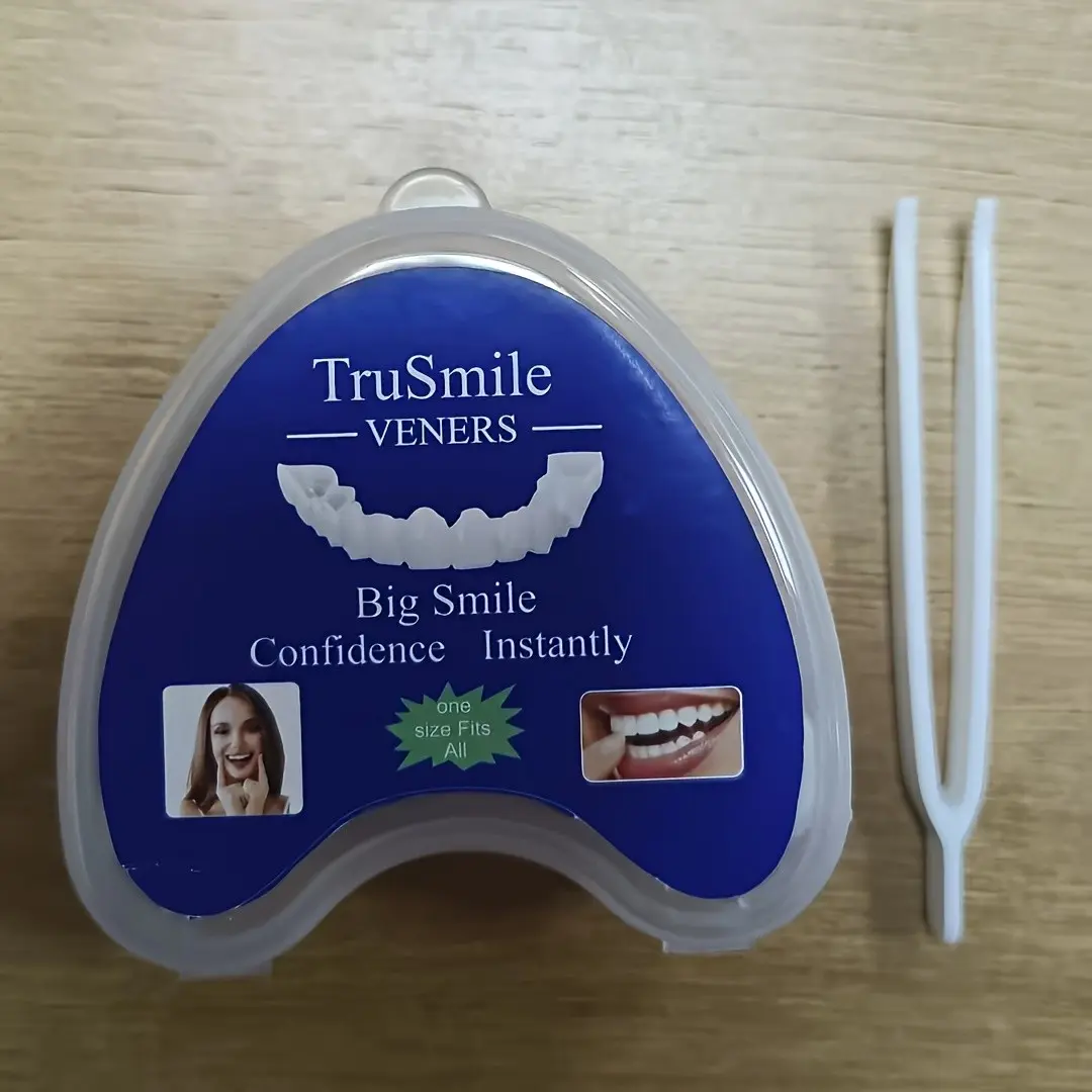 1 Set of Comfortable Fitted Dentures, Self-Colored Denture Additions, Suitable for Men And Women, Halloween Christmas Party Decoration, Confidence And Beautiful Smile (Set)
