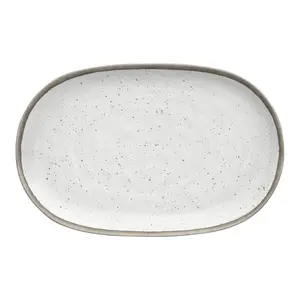 Retreat Pottery White Bamboo Melamine Platter