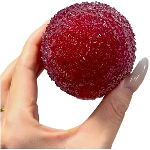 🍒 1 Big Bright Red Simulation Plum Squishy Toy|✨  Realistic Waxberry/Plum Fruit Squeeze Toy| Slow Rising Stress Relief| For Kids & Students| Gift Toy| Sensory Simulated Plum Squishy Toy