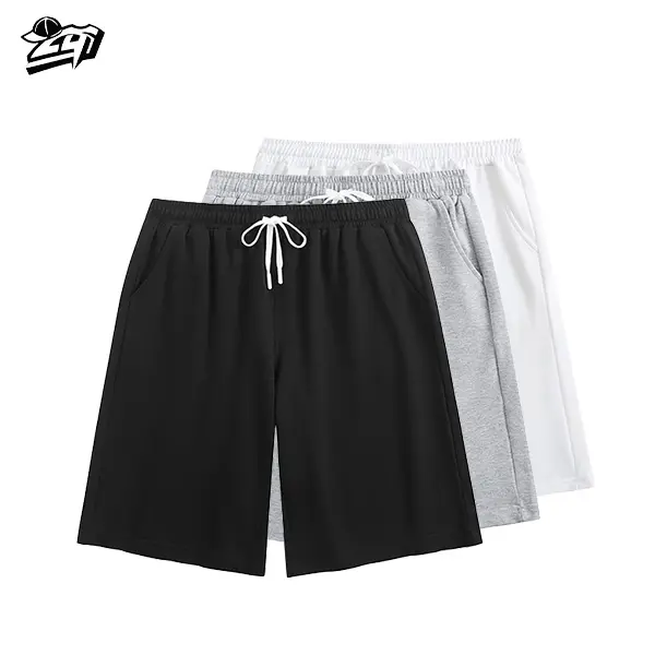 Mens Shorts Athletic Vintage Short  Heavyweight Elastic Waist Streetwear  Men Shorts Casual with Elastic Waist Menswear Breathable Soft