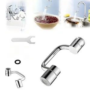 Rotatable Faucet Filter Extender for Kitchen & Bathroom Anti-Splash Dual-Mode Spray Head Accessory Enhances Water Flow
