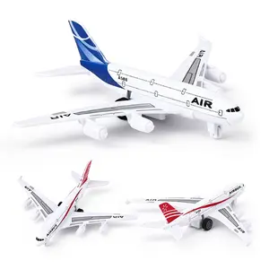 Alloy Return-Style Gliding Plane Model, Realistic Passenger Aircraft Toy, Durable Aviation Plaything for Kids, Decorative Airplane Ornament, Playtime Excitement