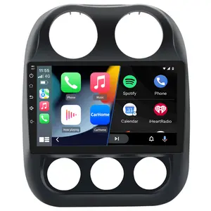 10.1" Android 13 Car Stereo for Jeep Patriot Compass 2010-2016 touch screen has Android Auto Wireless Carplay, Bluetooth WIFI supports GPS Navigation