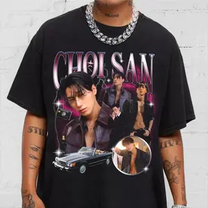 [Sale Up To 30%] Choi San Kpop Shirt, Gift For Women and Man Unisex T-Shirt Casual Menswear Top