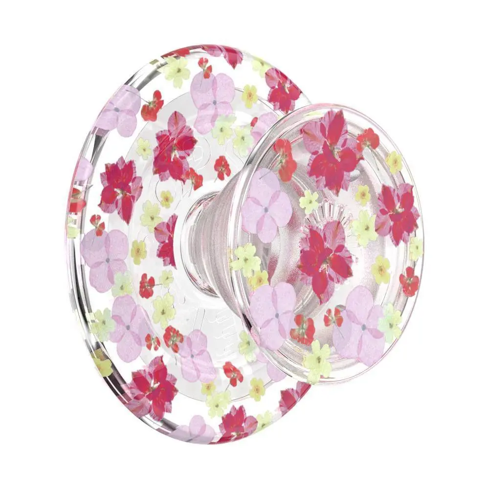PopSockets Magnetic Phone Grip with MagSafe Magnetic Adapter Ring Included - Delicate Floral Berry