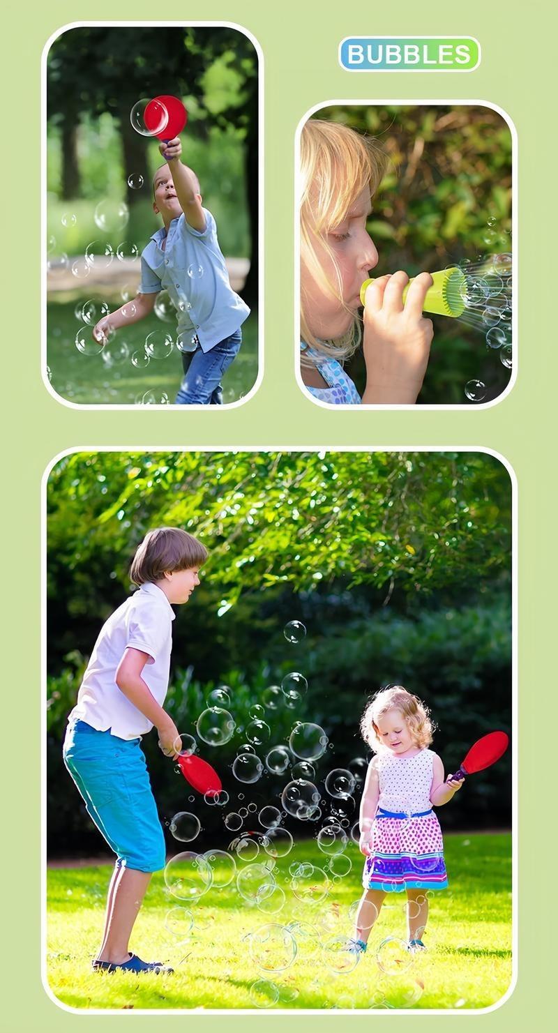 Ping Pong Bubble Toy Effortless Giant Bubbles Safe Bubble Maker for Kids Families Outdoor Bubble Fun