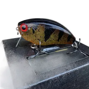 Custom Painted Yellow Perch Wakebait Fishing Lure - Made for Fisherman Bass Fishing Gift with 2 Hooks Fully Customizable Options Available