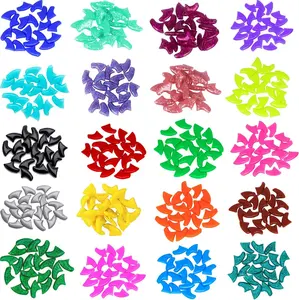 100pcs Cat Nail Caps, Colorful Pet Soft Claws Nail Covers for Cat Claws with Glue and Applicators Medium