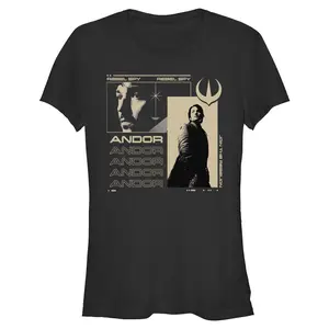 Juniors Womens Star Wars: Andor Cassian Rebel Spy T Shirt