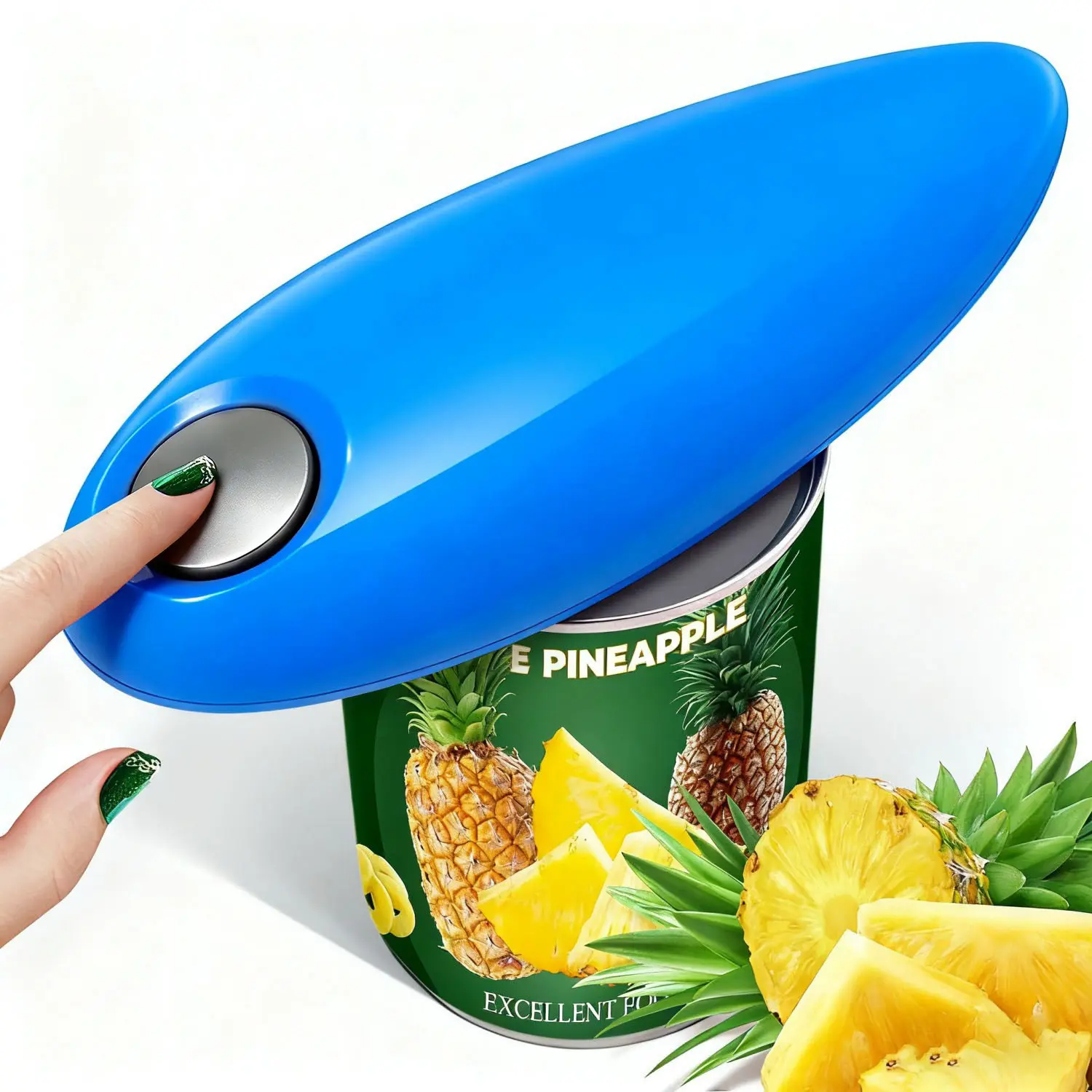 One Touch Electric Can Opener Fits Almost All Can Sizes for Seniors with Arthritis, Hand Held Battery Operated Can Opener with Smooth Edge, Kitchen Gadgets Automatic Can Opener for Kitchen
