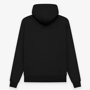 Pullover Hoodie Black FW22 High-Quality Graphic Long Sleeve Sweatshirt for Men's Casual Outdoor Wear, Oversized Fit, Comfortable & Durable - Menswear