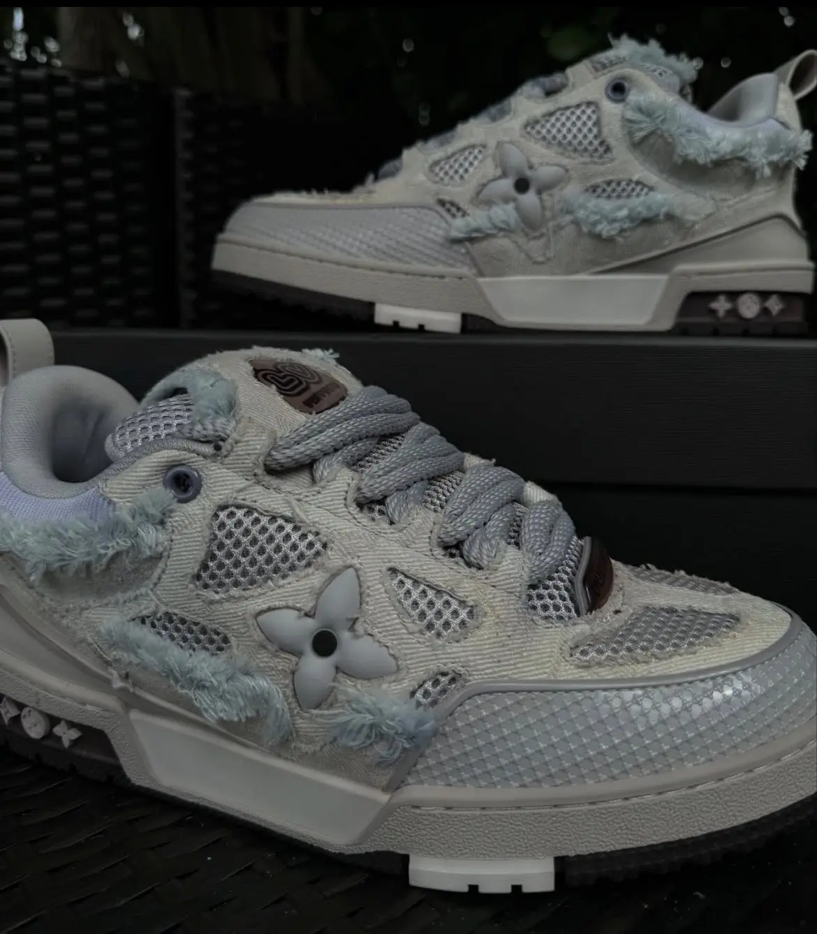 Luxury Street Style White Mesh Shoes