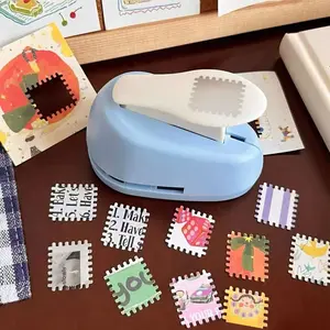 Handmade Embossing Tool for Cards & Fabric, Multifunctional Handheld Puncher with Colorful Floral Patterns, Ideal for Scrapbooking & Gift Making, Scrapbook Materials, Handmade Crafts