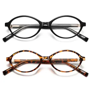 DEIYSEGL Retro Reading Glasses Oval for Women Men Blue Light Blocking Small Computer Readers Unisex Frame Eyewear Vintage  eyeglasses  