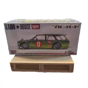 Kaido House Mini GT 1/164 Scale 1984 Volvo 850 Wagon 06 Flow Yellow Diecast Model Car