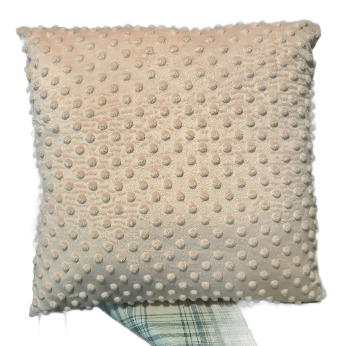 Minky cuddle dot throw pillow 16x16
